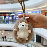 En gros : Pendentifs hérisson mignons, jouets en peluche, poupées, pendentifs de sac de dessin animé, porte-clés, poupées, porte-clés en peluche exquis en forme de petits animaux, cadeau