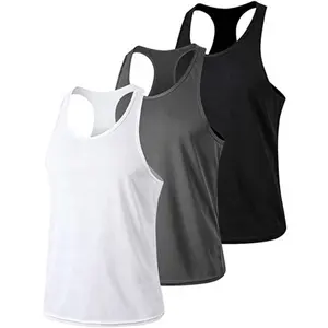 Sublimation high quality mens singlet,wholesale custom Y-back stringer gym tank top