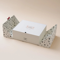 Caja de Regalo Plegable de Papel de Arte de Lujo Personalizada, Caja de Regalo de Lino con Cierre Magnético Mate, Embalaje Plegable