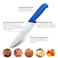 Couteau de cuisine de haute qualité, tranchant, antiadhésif, en acier inoxydable, couteau de cuisine professionnel