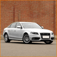 Pour Audi A4 A4L B8 8K Style RS, phares à double faisceau avec lentille de projecteur LED DRL, phares fumés noirs, accessoires 2008 2009 2010 2011 2012