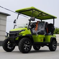 Voiturette de golf électrique tout-terrain Augus 5-6 places avec pneus surélevés, buggy de chasse tout-terrain, autonomie de 90 km, certifiée CE