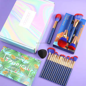 Make-Up Borstels Set 19 Stuks Bastet Kat Met Oogschaduw Palet Make-Up Spons Vakantie Geschenkdozen - Product Image 6