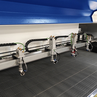 Découpeuse laser CO2 haute efficacité 130W à 4 têtes pour la production de composants de meubles en MDF et contreplaqué