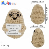 Venta al por mayor de Patata Sonriente de Ganchillo Inteligente con Gafas, Juguete Tejido, Fabricante, Calidad de Exportación, Suministro a Granel para Regalos