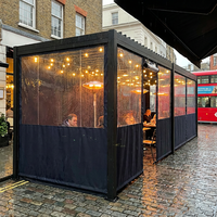 Pérgola Bioclimática Motorizada Automática de Aleación de Aluminio con Luces LED, Techo de Láminas Impermeable, Gazebo para Jardín Lcy Lcy0001