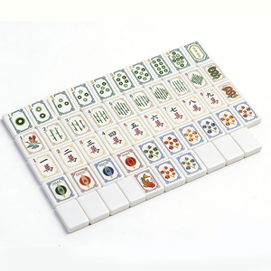 Ensemble de mahjong américain de luxe personnalisé, 160 pièces, tuiles en acrylique gravées, étui portable à 4 couches pour cadeau et jeu - Product Image 3