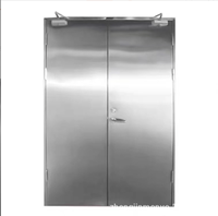 Porte de salle blanche en acier galvanisé sur mesure pour hôpital et laboratoire, hermétique et de purification