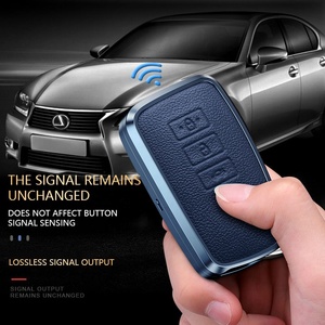 Housse de protection de clé de voiture en cuir en alliage d'aluminium exclusif en gros d'usine pour Lexus CT200h ES 300h IS250 GX400 <span class=keywords><strong>RX270</strong></span> - Product Image 5