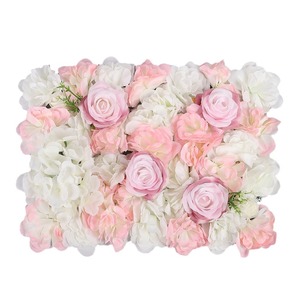 Pared de Flores Artificiales de 30x40cm, Decoración de Rosas de Seda, Accesorios para Fotografía de Bodas, Decoración del Hogar, Rosa Blanco - Product Image 5