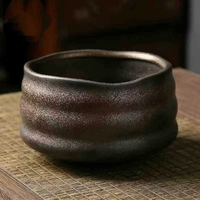 Bol à matcha en céramique épaisse japonaise, accessoires de cérémonie du thé, bol à thé de la dynastie Song pour le brassage du thé