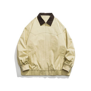 Chaqueta Retro con Logotipo Personalizado, Chaqueta Informal Corta con Bordado Simple para Hombre, Abrigo Informal para Pareja, Cómodo, Moderno y Popular para Actividades al Aire Libre - Product Image 3