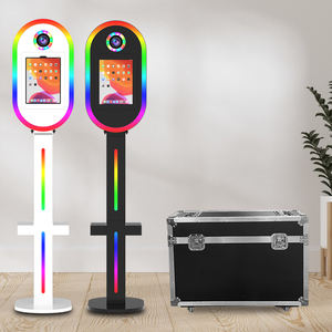 2025 Newest Dslr iPad Photo Booth Machine Shell Stand Roaming Oval <strong>Photobooth</strong> With Printer stand for Events Party - Product Image 6