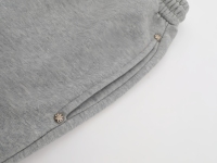 Nouveau pantalon de survêtement gris personnalisé à la mode avec poches, broderie, coupe large et taille élastique LOST SHDWS pour homme