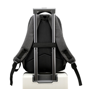 Estilo coreano personalizable oem barato impermeable rígido gris paquete de la Universidad de ocio de cargador usb de viaje mochila para los hombres - Product Image 5