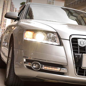 Nuovi Fari LED 12V 36W Bi-Xenon con DRL 5000 Lumen per <span class=keywords><strong>Audi</strong></span> A6L C5 C6 2005-2011, Retrofit Universale - Product Image 5