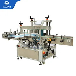 YALIAN Automatic Labeling Machine For Plastic Glass Round Bottles Bucket Sticker Labeler Cosmetic Packaging Label Applicator