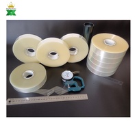 Rouleau de cerclage thermofusible avec logo personnalisé avec film OPP plastique transparent pour machine à cercler automatique
