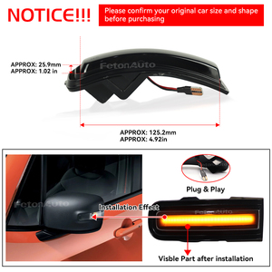 Fábrica para 2015-2022 Jeep Renegade LED Señales de giro dinámicas Intermitentes de espejo lateral Intermitentes de flecha secuencial Luces de señal - Product Image 2