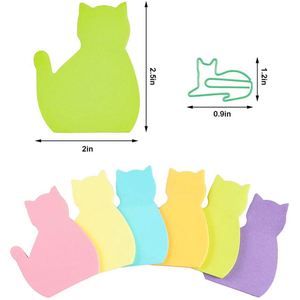 Notas adhesivas tipo gato de dibujos animados de gran venta transfronteriza estudiante lindo animal Modelado de notas adhesivas puede hacer todo tipo de modelado - Product Image 4