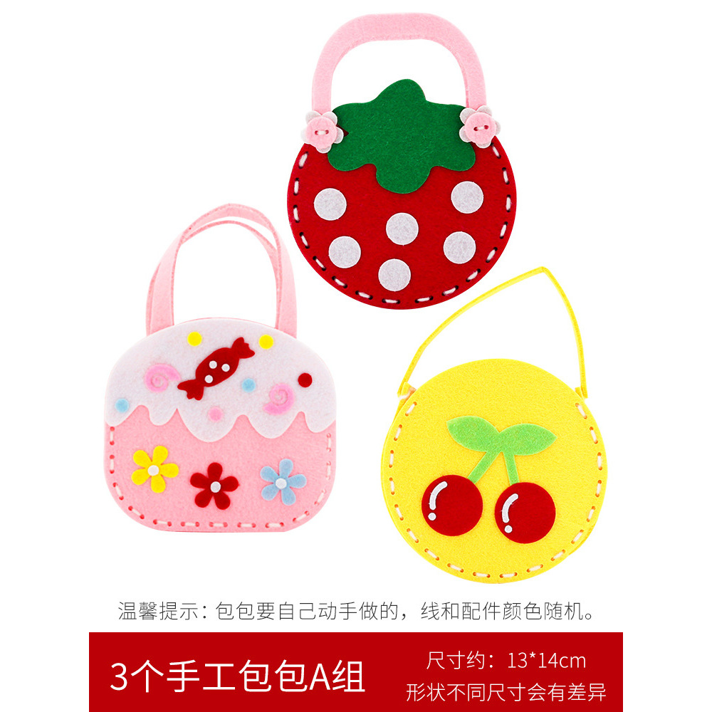Trois sacs faits main, style A