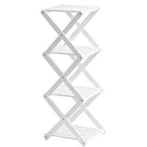Étagère à chaussures pliable en <span class=keywords><strong>bois</strong></span> massif JB Creative et support à fleurs - Product Image 2