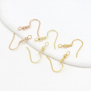 18K Gold Plated Copper Cross Jewelry Ear <b>Hooks</b>, Large Ear <b>Hooks</b>, Curved <b>Earrings</b>, <b>Earring</b> Accessories, DIY Jewelry Accessories - Product Image 4