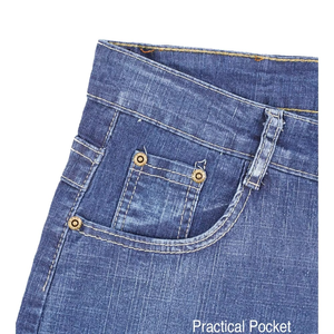 Custom Factory Men's New Style <b>Light</b> Blue Denim Jeans 100% Cotton Casual Slim Straight Pants Embroidered Technics Long <b>Trousers</b> - Product Image 3