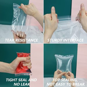 Factory Custom Self Sealing <strong>Zip</strong> Lock <strong>Bag</strong> Logo Clear 2MIL Poly <strong>Bag</strong> <strong>Small</strong> Transparent Print LDPE Reclosable Ziplock Plastic <strong>Bags</strong> - Product Image 3