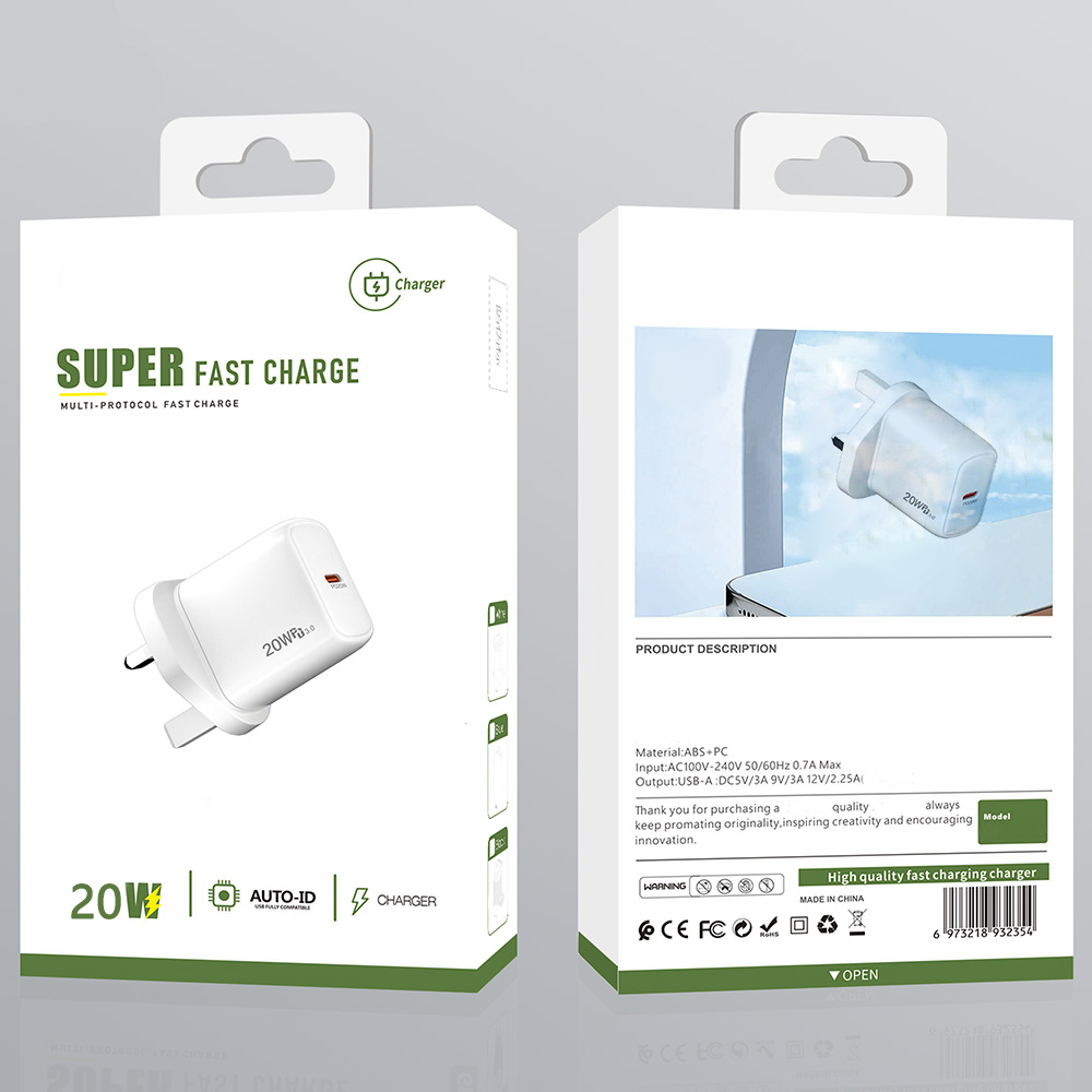 white uk charger