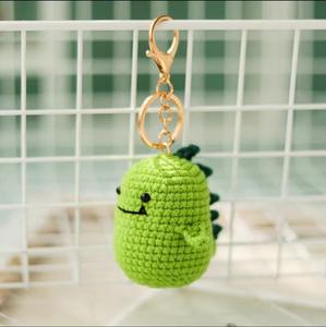 Kit de fabrication de porte-clés en forme de petit dinosaure en <span class=keywords><strong>crochet</strong></span> fait main, matériel en laine, manuel en anglais, tutoriel vidéo, à partir de 6 ans - Product Image 5