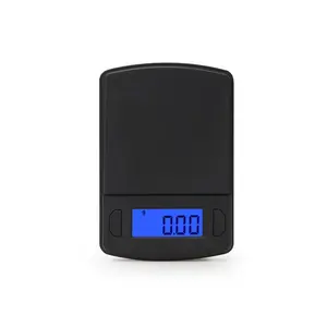 Mini balance numérique de poche, poids Max 200g 0.01g, haute précision, couleur noire, facile à prêt, bleu, LCD rétro-éclairage