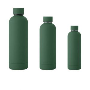 500ml Vaccum <b>Rubber</b> Paint <b>Matte</b> Soft Touch Water Bottle Thermal Flask - Product Image 4