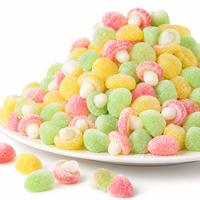 Bonbons Gommeux aux Champignons en Gros, Saveur Fruitée Aigre-Douce, Halal, Personnalisé, OEM, Marque Privée, Producteur, Sac en Vrac TIK TOK