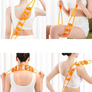 Großhandel manuelle Kugel-Rückenmassage Yoga-Roller Seil-Rückenschmerz-Massagegerät Kugel-Selbstmassage-Werkzeug - Product Image 4