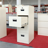 Meuble de rangement vertical en acier pour employés, avec 2, 3 ou 4 tiroirs, pour bureau et maison