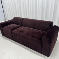 Canapé personnalisé 3 places, canapé sectionnel, tissu de couleur personnalisée, canapé rembourré pour salon, projet de mobilier d'hôtel