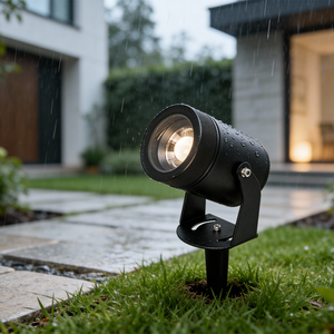 Projecteur de jardin moderne à intensité variable pour allée extérieure, étanche IP65, projecteur paysager à pointe LED - Product Image 1