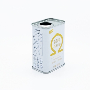 Venta al por Mayor de Latas de Aceite de Oliva Personalizadas con Logotipo, Impresión Offset, Cuadradas/Rectangulares de Hojalata, 150 ml, Superficie Lacada, para Aceite Alimentario - Product Image 1