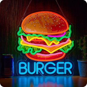 Enseigne lumineuse néon LED pour restaurant, fast-food, signalisation intérieure suspendue, lumière d'ambiance, panneau lumineux, 5V 12V - Product Image 5