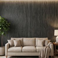 Revêtement mural extérieur en composite bois-plastique imperméable WPC, panneau cannelé co-extrudé, bardage extérieur, grille
