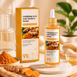 Siero Esfoliante con Acido Kojico e Curcuma, con <span class=keywords><strong>AHA</strong></span>/BHA e Niacinamide per Uomo - Schiarente e Uniformante - Product Image 1