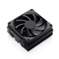 Radiator hitam/putih 4 panas pipa CPU pendingin Down tekanan ultra-tipis ITX kasus Radiator untuk LGA1700 115x1200 AM4