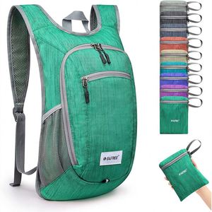 Échantillon gratuit disponible en stock, sac de courses pliable, sac à dos pliable en nylon personnalisé, réutilisable, avec cordon de serrage. - Product Image 4
