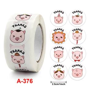 Rollo de Pegatinas de Papel con Patrones de Dibujos Animados, 500 Unidades por Rollo, Resistentes a Desgarros, Troqueladas, Divertidas, Incentivadoras, Decorativas, Recompensas para Maestros - Product Image 6