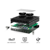 Computadora OPS Portátil y Enchufable, Intel Core I3 I5 I7 I9, 128GB 256GB 512GB, Compatible con Win10 Win11, para Señalización Digital, PC OPS Económica