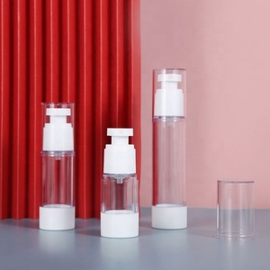 2026 Popular Style Empty 5ml 10ml 15ml 30ml <b>50ml</b> 100ml 150ml Plastic Airless Pump <b>Bottles</b> for Cream and Lotion Cosmetics - Product Image 4