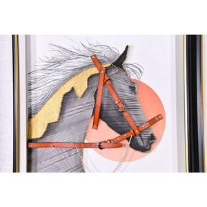 Huisdecoratie Plexiglas Frame Handgemaakt 3d Dier Kunst Paard Schilderijen Foto 'S - Product Image 6