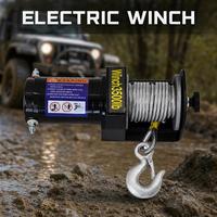 Treuil électrique 3500 lb 12V pour véhicules tout-terrain, ATV, camions, usage intensif, avec télécommande sans fil