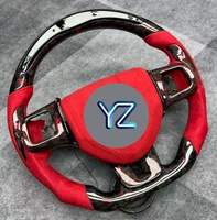 Volant de course sport personnalisé YZ en fibre de carbone avec LED pour Dodge Charger Challenger Hellcat Charger Challenger SRT RT